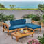 Ensemble de canapé Alcove Lhape, teck-960785950