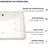 Modern Rectangular Ceramic Sink With Overflow - 18.5"X13.5" White Undermount, Stain For Bathroom, Office, , Restaurant Spaces Bathroom Undermount Modern, Elegant, Overflow, Multiple Areas