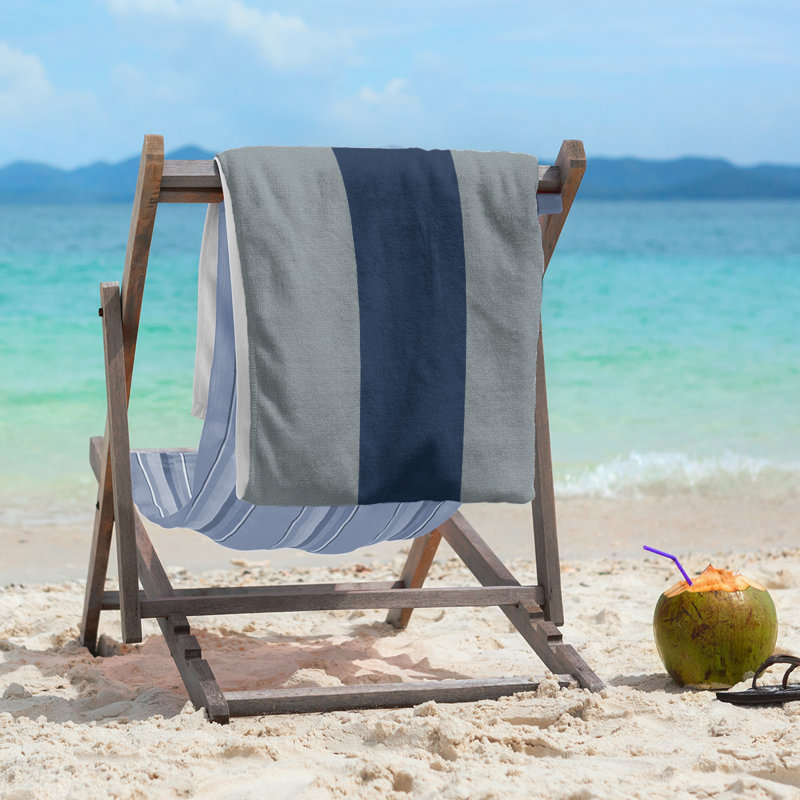 Beach Towel, Away Light Gray/Blue