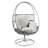 Gray Outdoor Chair With Swivel Characteristic, Pe And Iron Frame Cushion Quality, Construction