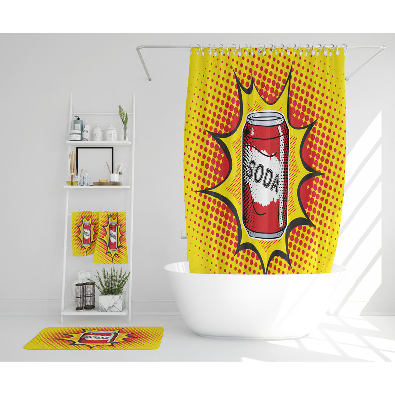 Nateesha Polyester Shower Curtain Set