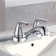 Centerset 2-handle Bathroom Faucet with Drain Assembly