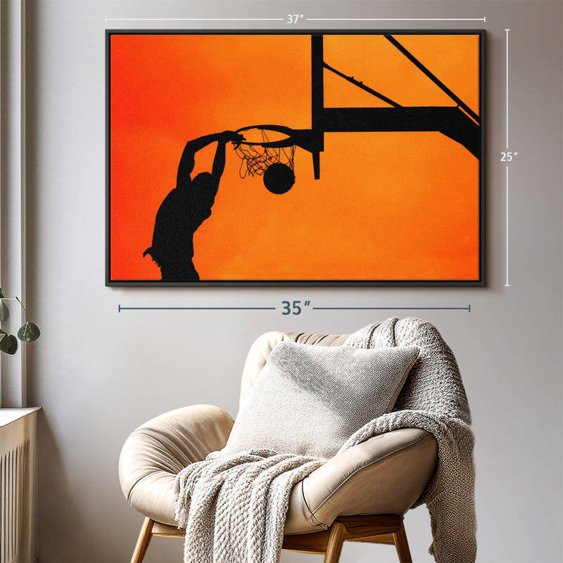Impression sur toile Basketball Dunk Shadow