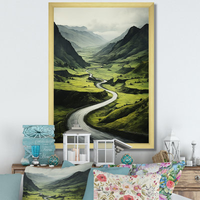 «Road Endless Journey In Green Mountain III», impressions sur toile