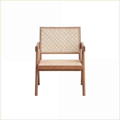 Chaise d'appoint en noyer naturel pour adultes Valentina, siège au fini naturel Valentina