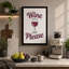 Wine Please Typography - Wrapped Canvas-1912301846-1912301838