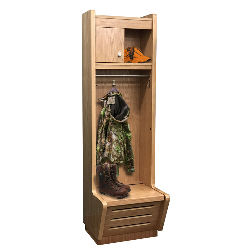 Casier en bois Wood Hallowell, L 24 po x P 12 po / H 24 po x H 84 po