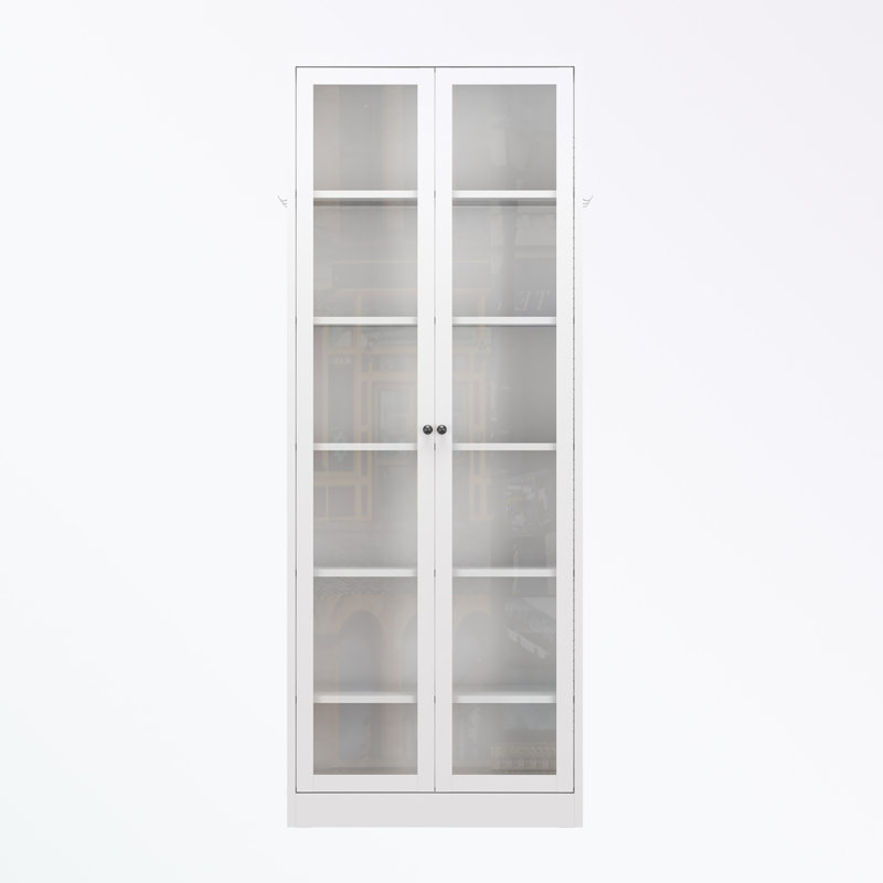 Accent cabinet with double glass doors