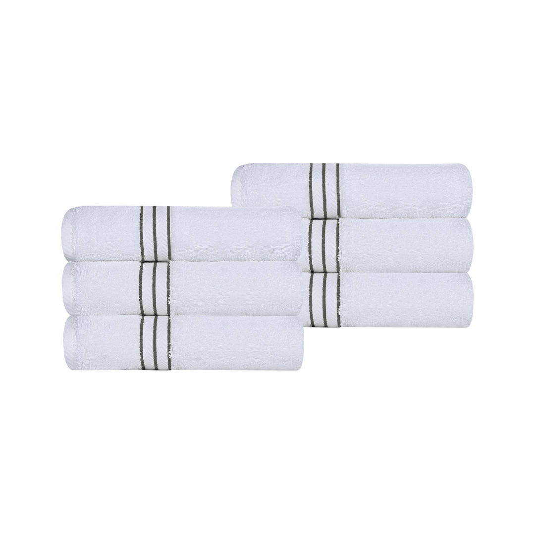 Josann Turkish Cotton Ultra-Plush Absorbent Heavyweight Hand Towel Set (Set of 6) Latitude Run® 