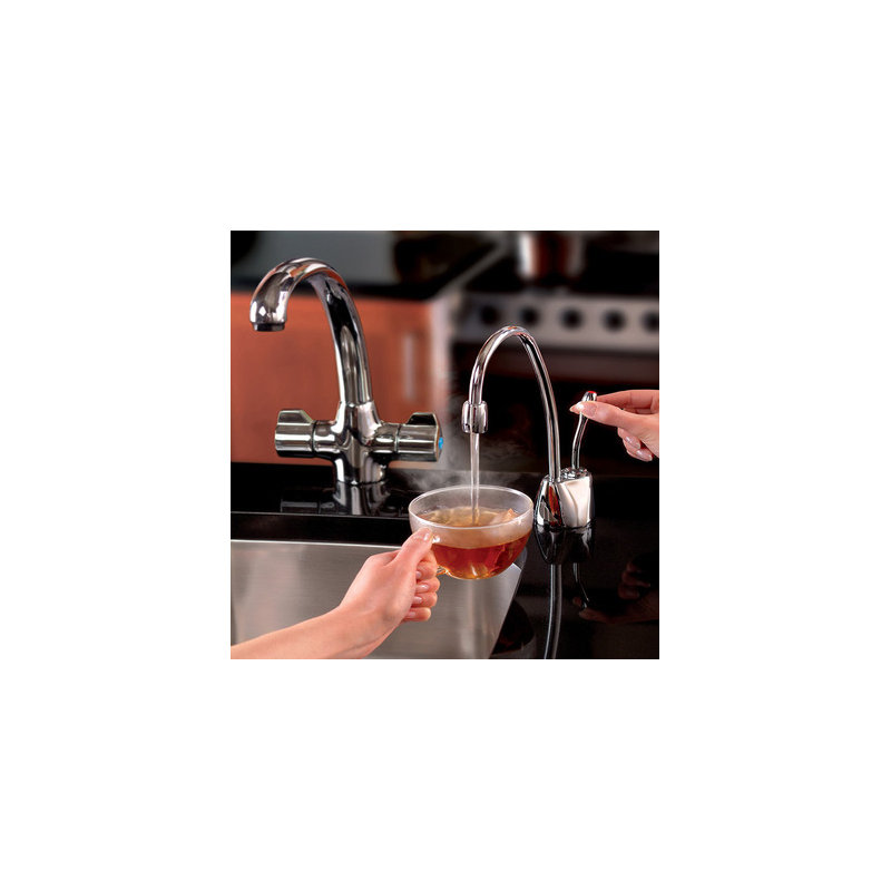 Contemporary Touch Instant Touch Hot Water Dispenser, Brushed Bronze