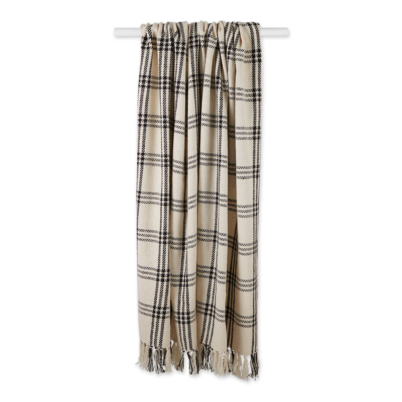 Hand Woven Throw Blanket, Black
