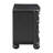3-drawer Nightstand Black