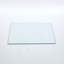 Plateau en verre trempé transparent carré de 80 cm