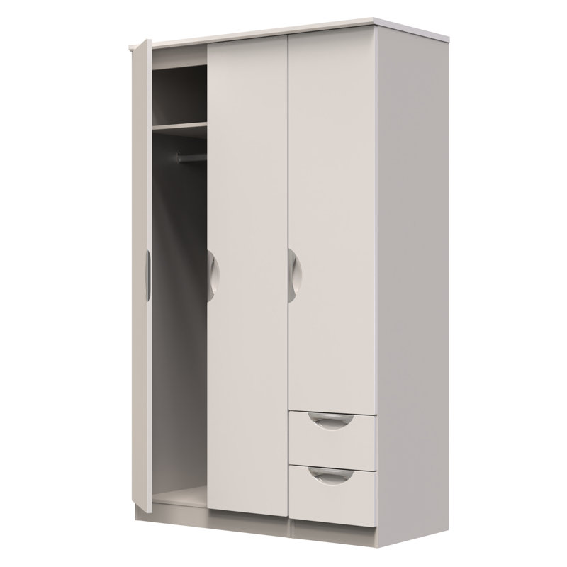 Bhodhini Manufactured Wood Wardrobe, Gloss/Kashmir