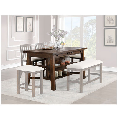 Table de salle à manger à hauteur de comptoir 67,75 po Barower