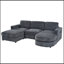 Canapé modulaire en U avec repose-pieds courbé et repose-pieds avec rangement-1587703949
