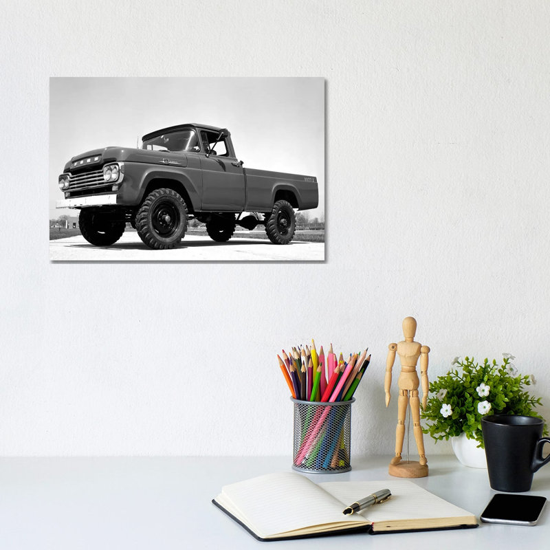 1959 Ford F-250 4x4 - Wrapped Canvas Print, 20.32 cm H x 30.48 cm W