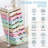Rolling Storage Cart with Drawers,Utility Cart With 8 Drawers and Wooden Tabletop,Plastic Storage Drawers,Craft Storage