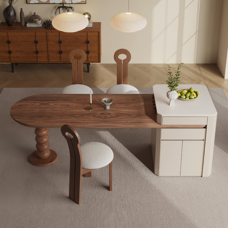 Table de salle à manger française rétro et simple