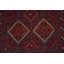 Geometric Wool Traditional Afghan Runner Rug 2x8