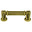 INNSBRUCK 3-1/2" CENTER TO CENTER PULL IN BURNISHED BRASS PLATE