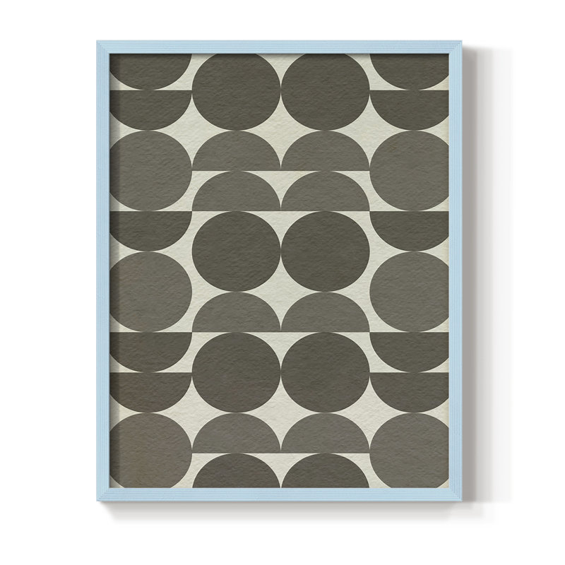 Neutre Subtle Shift II, reproduction encadrée - bois massif, Bleu, H 11 po x l 9 po