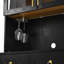 Armoire garde-manger arquée de style campagnard 74,8 po avec prise de courant, éclairage DEL et tablettes réglables Pisa-130625341