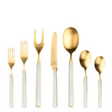 Fantasia Ice Gold Flatware Set - 32 Pieces - Cobalt