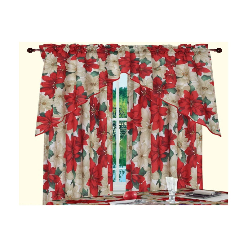 Provencher Floral Swag Kitchen Curtain