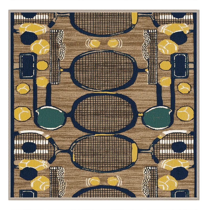  Tapis de tennis lavable, Carré 5 pi