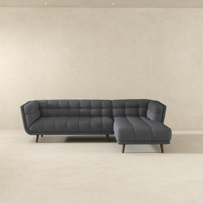 Cropsey Right Sectional Fabric Sofa