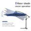 Parasol en porte-à-faux 10 pi Stuart-1361347674