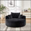 Canapé-lit simple en éponge de 55 po en chenille de 55 po, aucun assemblage requis, fauteuil-lit moderne moelleux pour le salon, la chambre à coucher, le salon et la salle de projection (pas une chaise pivotante)-54936854