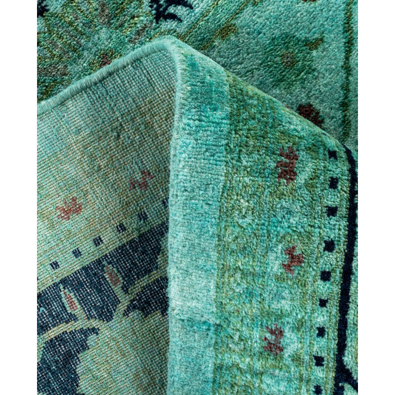 Huckstep One-of-a-Kind 6' 1" X 8' 10" Wool Area Rug Green