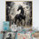 Minimalisme galopant cheval I - cheval, reproduction d'art mural