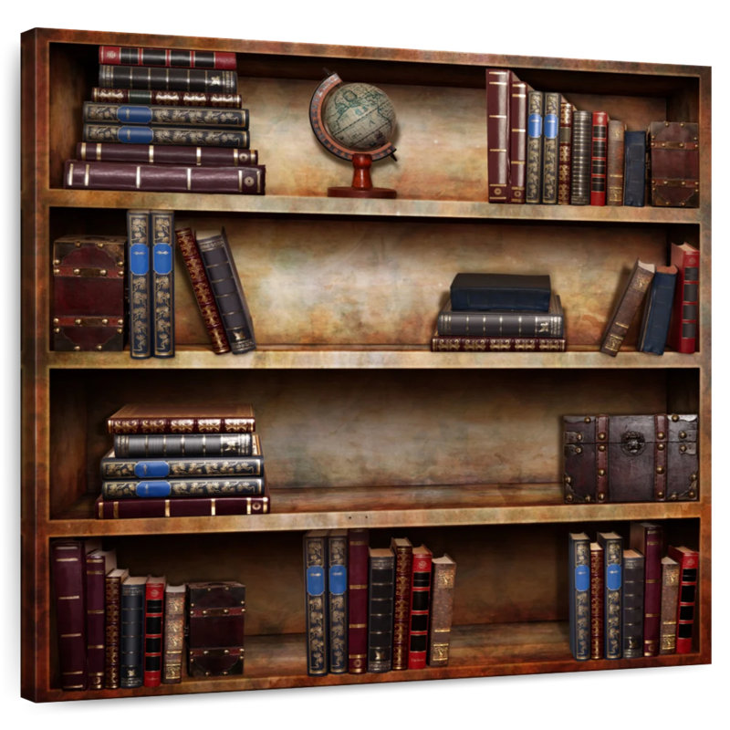 Bibliothèque ancienne Kerner, H 20 po x l 20 po