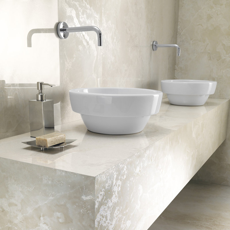Onyx Eterna 24 x 48 brillant, Blanc