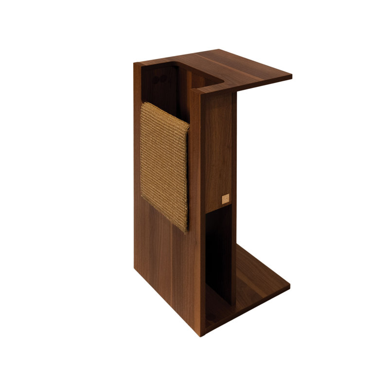 Table gigogne et griffoir Jewl, noyer, Brun