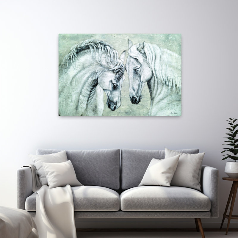Sans mots, art cheval contemporain, H 32 po x l 48 po