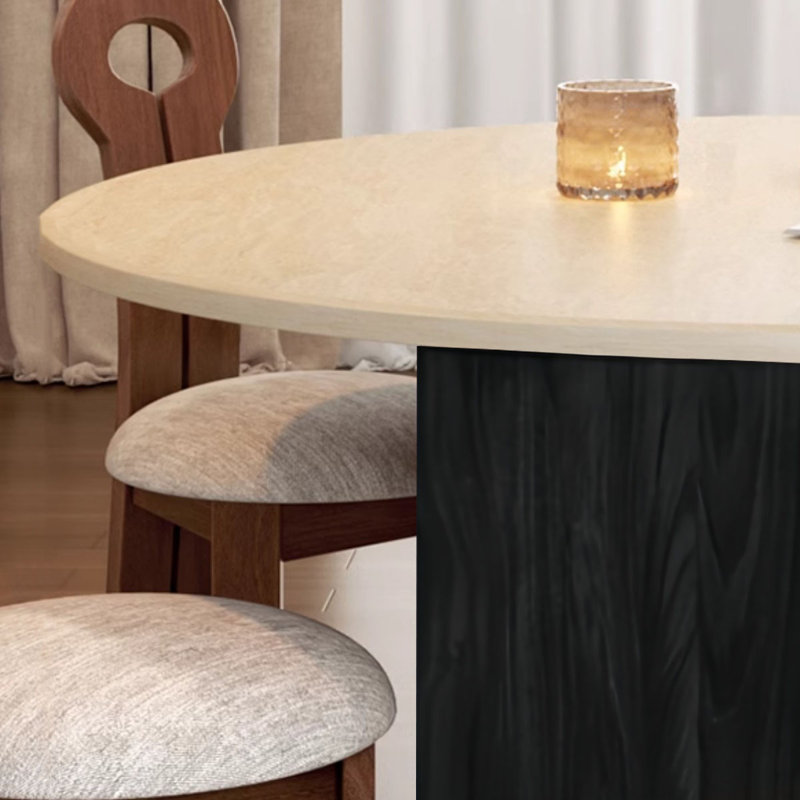 Table de salle à manger, H 29,53 po x L 53,15 po x l 53,15 po, Noir