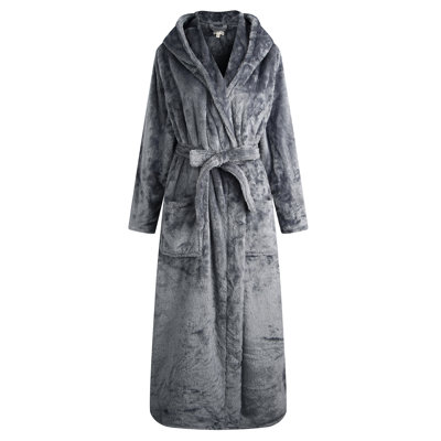 Zaina Ankle Bathrobe with Pockets and Hood