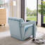 Fauteuil contemporain en velours pour salon