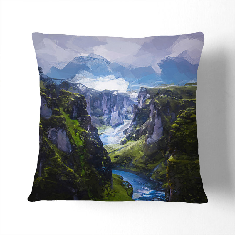 Floral Square Throw Cushion, Stone, 55cm H x 55cm W x 20cm D