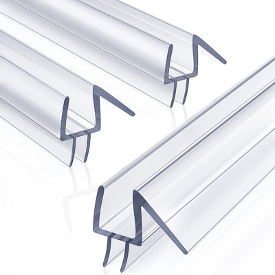 Joint inférieur de porte de douche en polycarbonate 36 "pour verre 1/2" (12mm), paquet de 3