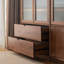 Light luxury black walnut bookcase