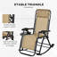Ensemble de 2 chaises berçantes d'extérieur pliables inclinables Zero Gravity