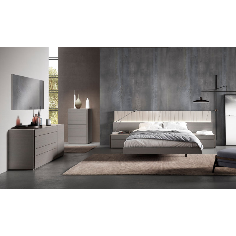 Commode 4 tiroirs Mcgruder, Gris
