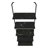 Bookshelf, Bookcase, Etagere, Ladder, 5 Tier, 72"H, Office, Bedroom, Marble Look Laminate, Black Metal, Contemporary, Modern-925170285