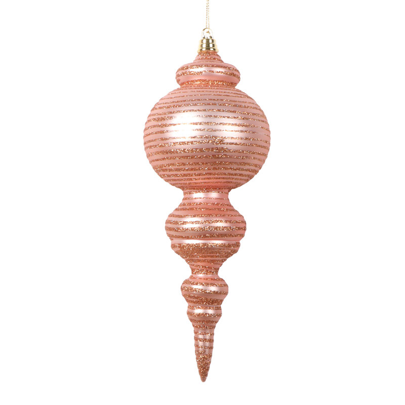 Ornement en forme de vacances de Noël (ensemble de 2), Or rose