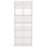 71.65" White Narrow 12-Cube Modern Vertical Or Horizontal Bookcase Storage For Living Room